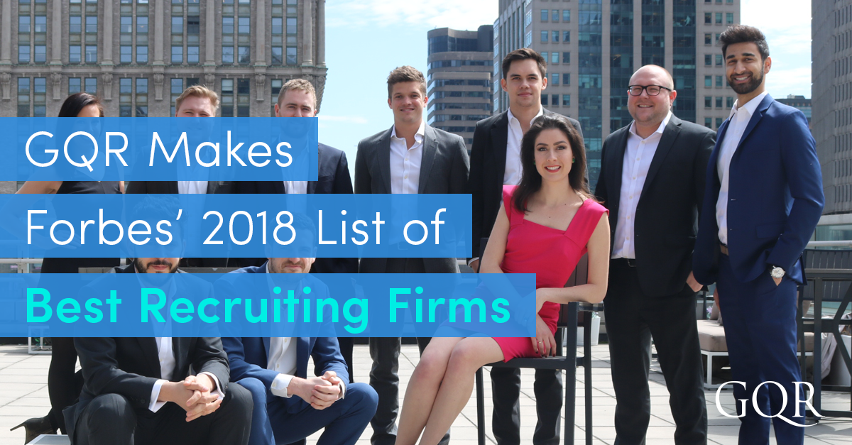 Forbes Names GQR One Of 2018's Best Recruiting Firms GQR